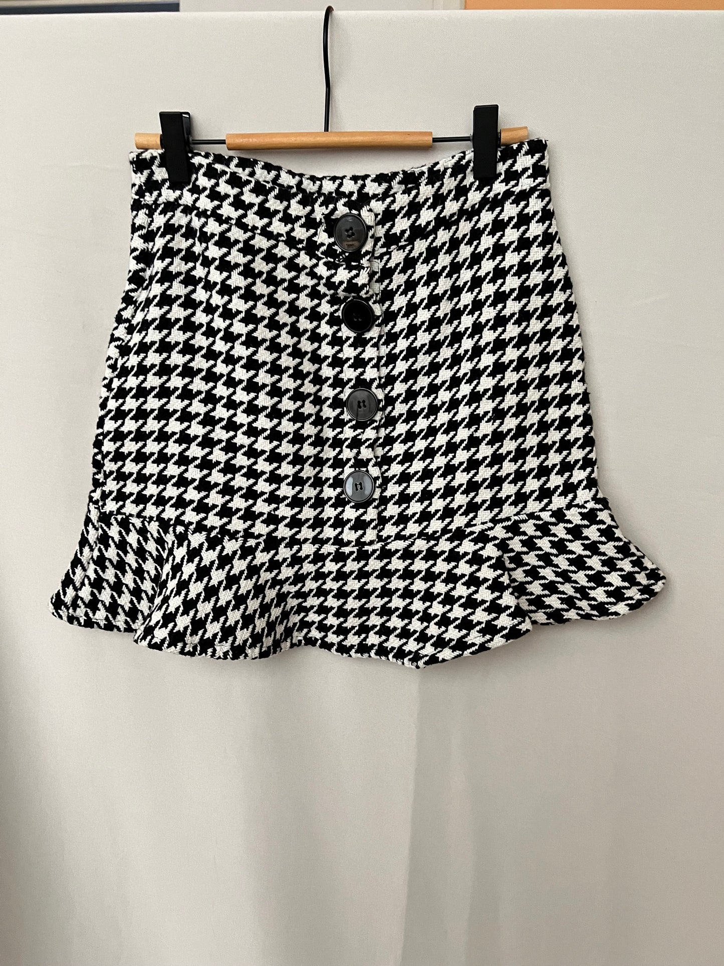 Falda mini pata de gallo - Xs