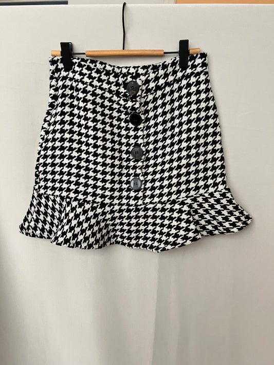 Falda mini pata de gallo - Xs