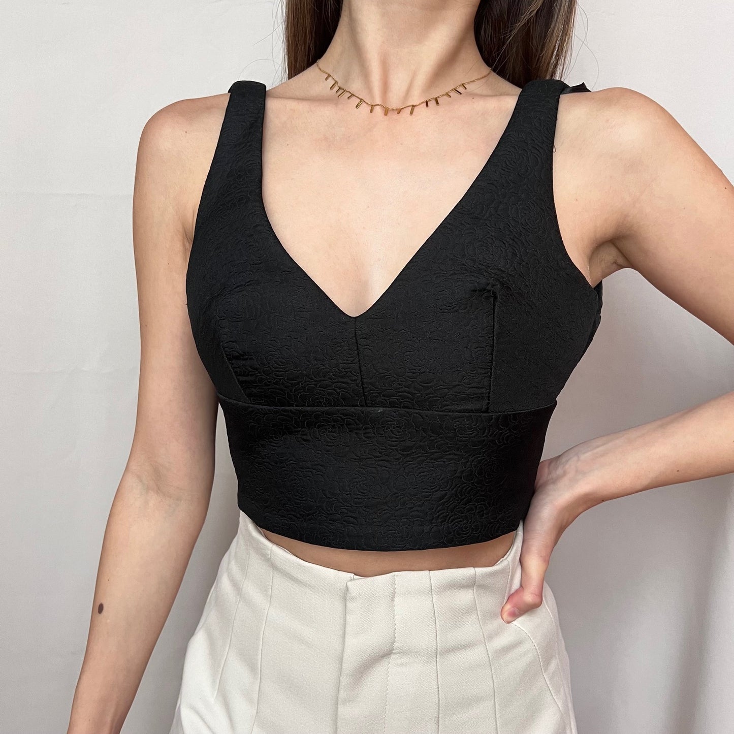 Top negro Zara - S