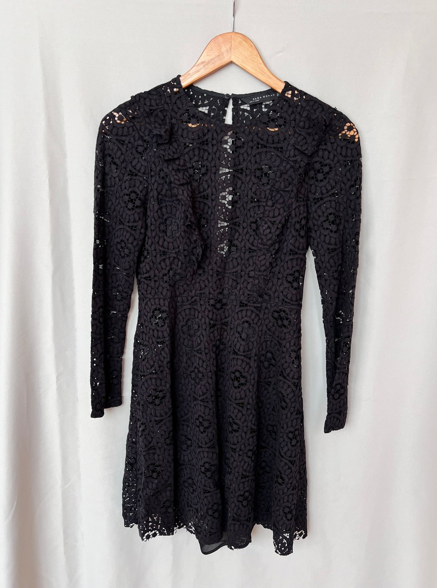 Vestido brocado Zara - XS