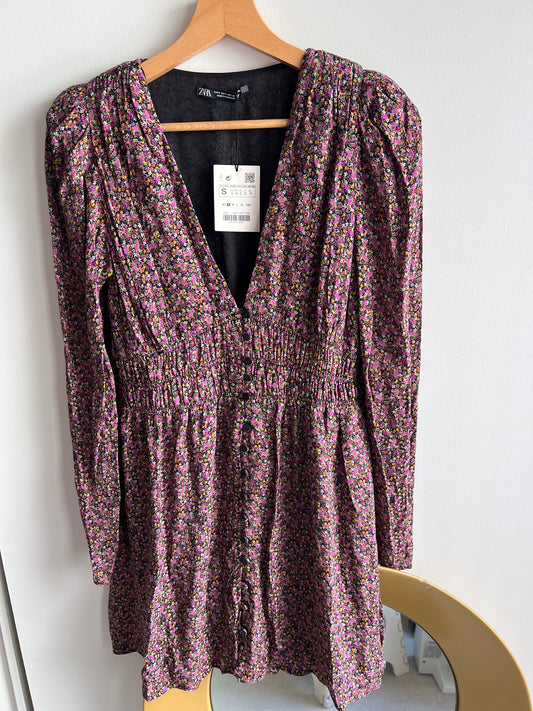 Vestido flores verano Zara - Talla S nuevo