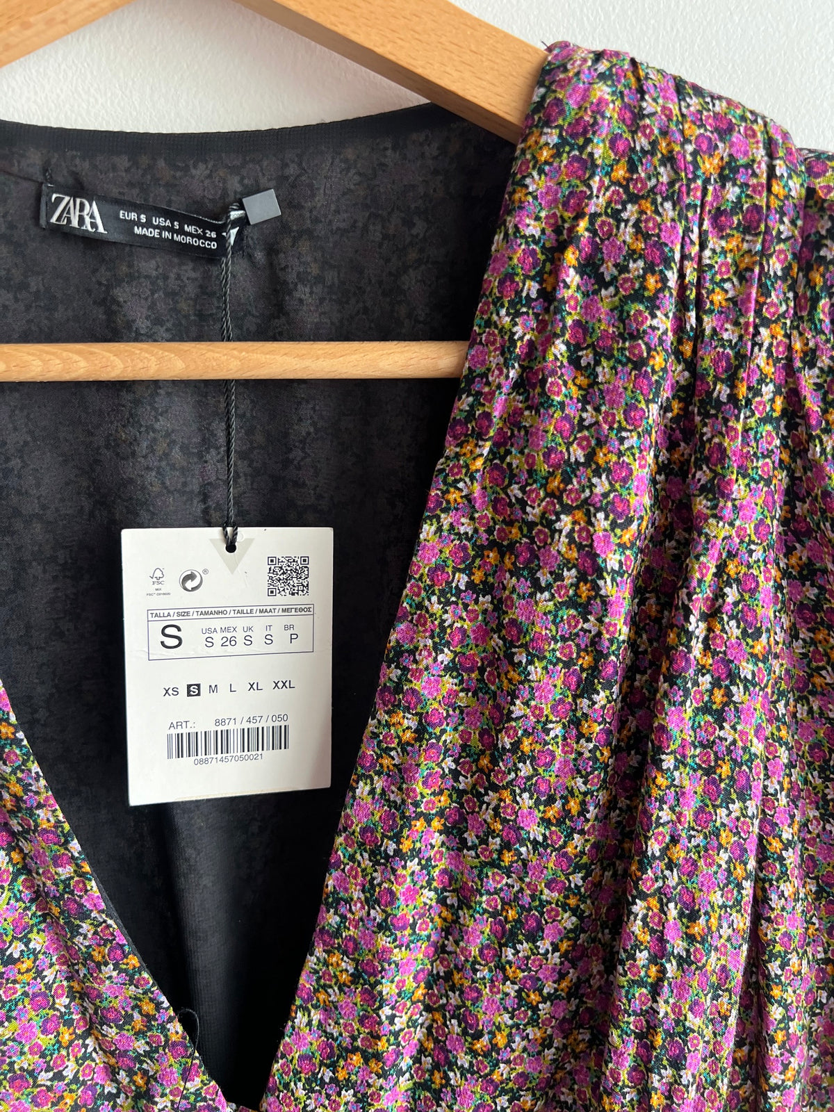 Vestido flores verano Zara - Talla S nuevo
