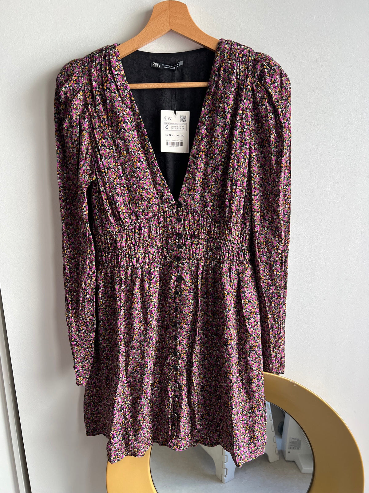 Vestido flores verano Zara - Talla S nuevo