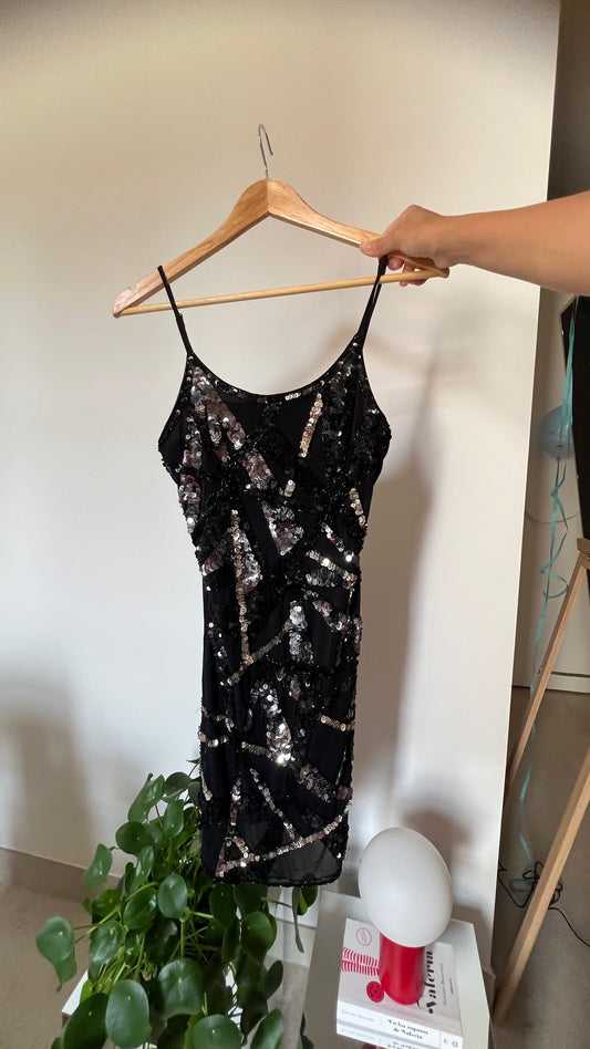 Vestido lentejuelas estilo vintage Maner Talla: S/M